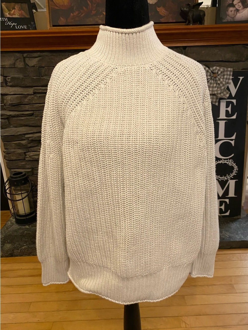 J. Crew Cream Rollneck Sweater